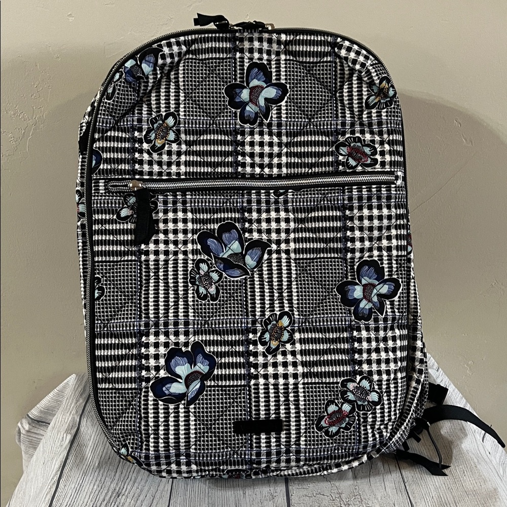 Vera Bradley Bedford Plaid Lay flat convertible backpack